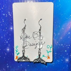 Handmade Whale Tail Earrings